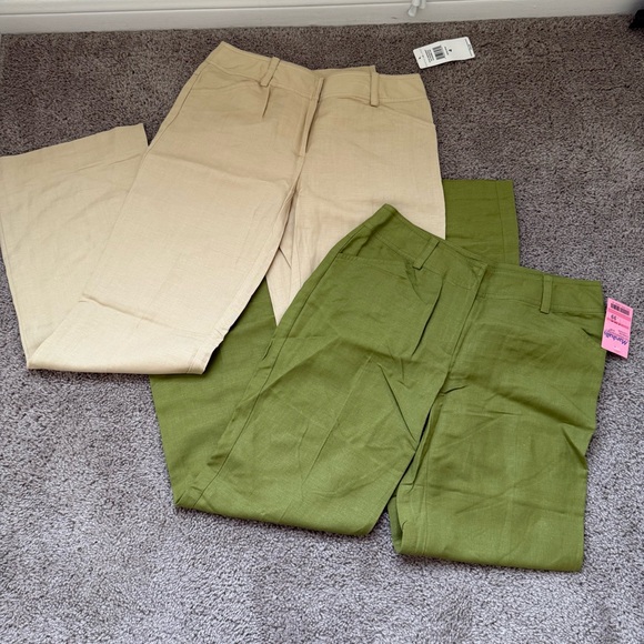Bandolino Pants - Bandolino duo pants 4 green and beige
